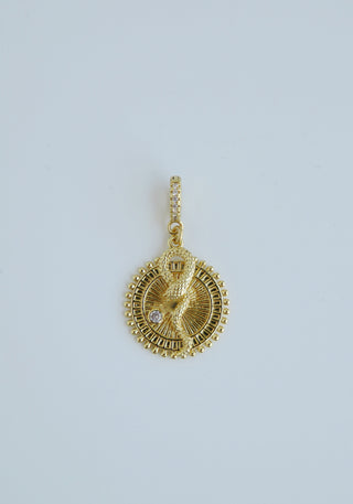 Wholeness Serpent Pendant - Hinged Clasp