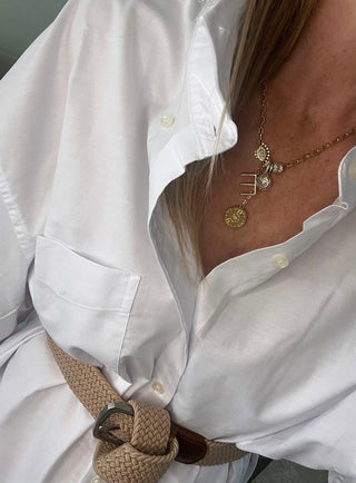 Celestial Protection Monogram Charm Necklace