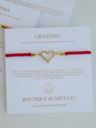 Beatrice Grandma Bracelet - Heart