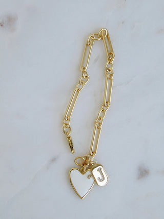 Protect Your Love Initial Bracelet