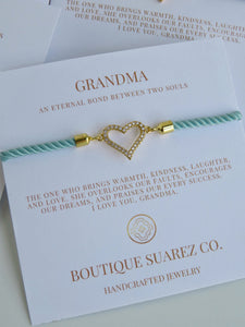 Beatrice Grandma Bracelet - Heart