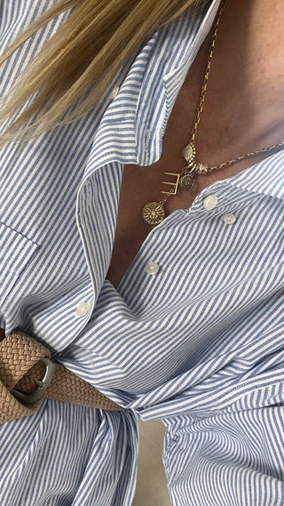 Celestial Protection Monogram Charm Necklace