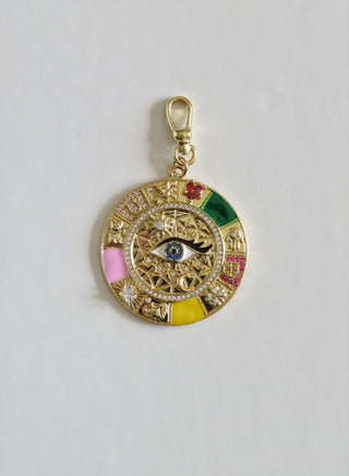 Celestial Evil Eye Good Luck Charm with Swivel Clasp