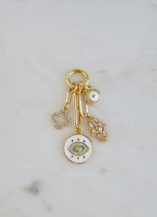 Flora Evil Eye Charm Cluster