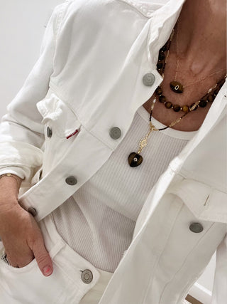 Tigers Eye Necklace Stack
