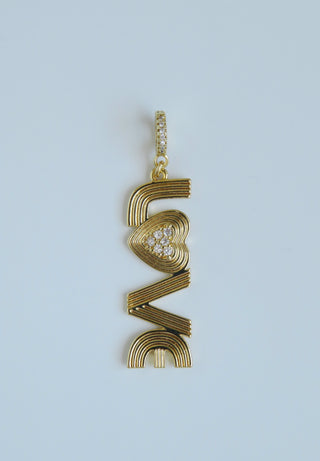 LOVE Vibes Charm on Diamond Clasp