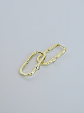 Catalina Diamond Hoops