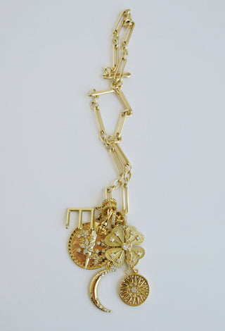 Celestial Hinged Clasp Chain Charms