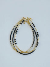 Load image into Gallery viewer, Styled Shimmer Beaded Wrist Stack - Black