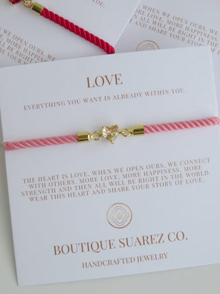 Petite Heart Bracelet - Love