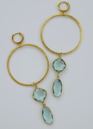 Palm Beach Crystal Hoop Earrings