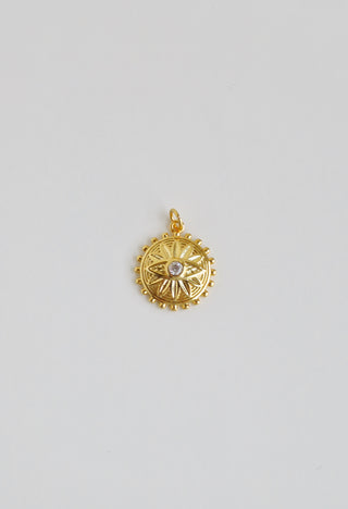 Lotus Evil Eye Pendant