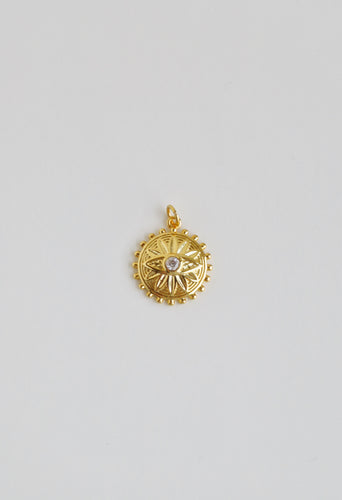 Lotus Evil Eye Pendant