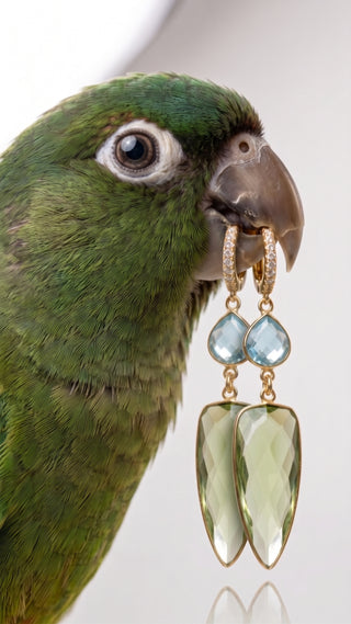 Peridot Blue Topaz Crystal Collection
