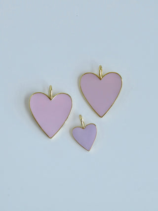 Enamel & Gold Heart Pendant