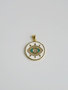 Large Santorini Evil Eye Charm