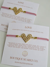 Load image into Gallery viewer, Beatrice Pink Heart Bracelet - Love