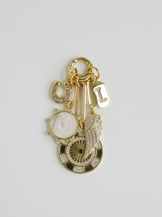 Divine Love, Life & Devotion Initial Charm Cluster