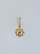 Load image into Gallery viewer, Petite Bohemian Sun Charm on Diamond Clasp