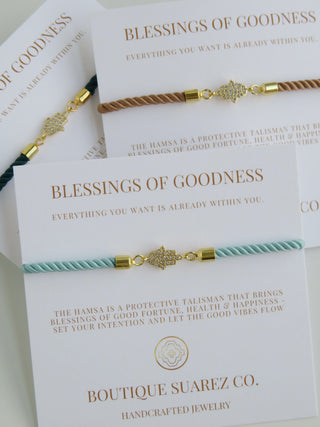 Petite Hamsa Bracelet - Blessings of Goodness