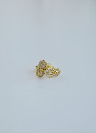 Hamsa Diamond Stud