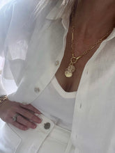 Load image into Gallery viewer, Sanxenxo Hamsa Clasp - 11:11, 8 Point Star &amp; Infinity Charm Necklace