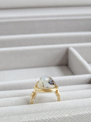 Polished Stone Ring - 4.5 & 8 Current Rings Made