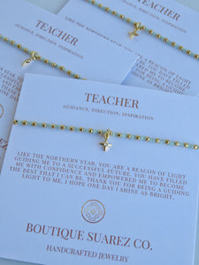 Ashlyn Teacher Bracelet - Guidance, Direction & Inspiration