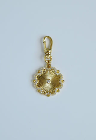Diamond Flower - Hinged Clasp Charm