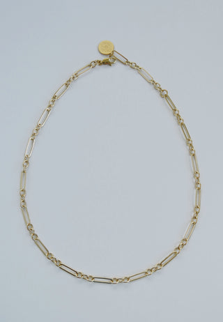 Small Mixed Link Figaro Necklace - add hinged clasp charms