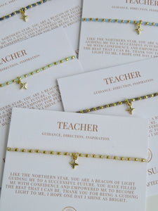 Ashlyn Teacher Bracelet - Guidance, Direction & Inspiration