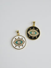 Load image into Gallery viewer, Large Santorini Evil Eye Charm