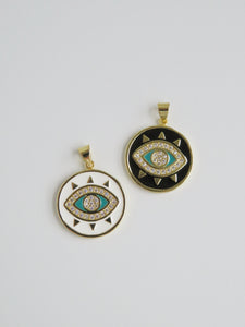 Large Santorini Evil Eye Charm