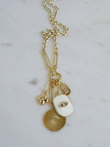 Luck & Divine Energy Charm Cluster - tag initial
