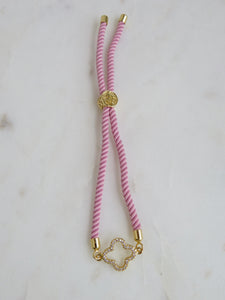 Beatrice Slider Bracelet - Pink