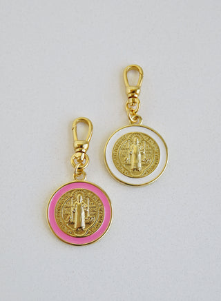 Enamel Christ Jesus Pendant with Swivel Clasp