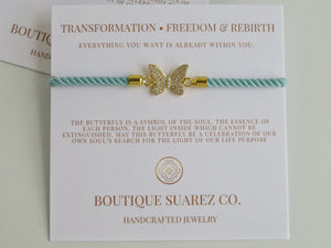 Beatrice Small Butterfly Bracelet - Transformation • Freedom • Rebirth