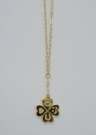 Positive Intentions Necklace - Dainty Paperclip Link