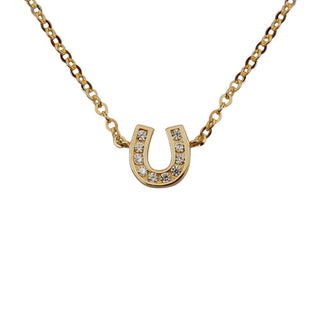 Diamond Horseshoe Necklace