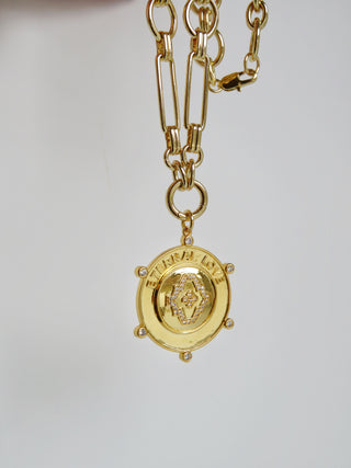 Eternal Love Medallion - 14k Gold & 14k - trademark design