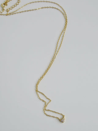 Petite Diamond Heart Necklace