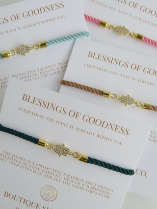 Petite Hamsa Bracelet - Blessings of Goodness