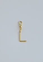 Load image into Gallery viewer, Initial with Diamond Accent on Swivel Clasp