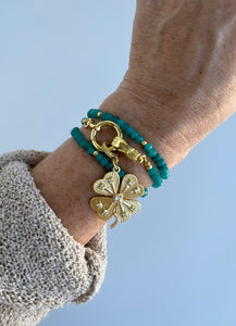 Divine Blessings - Hamsa Double Clasp Wrap Bracelet - Necklace