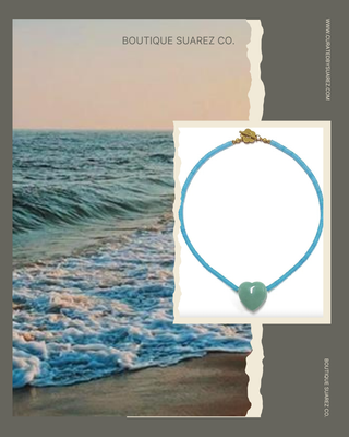 Montauk Beaded Heart Necklace