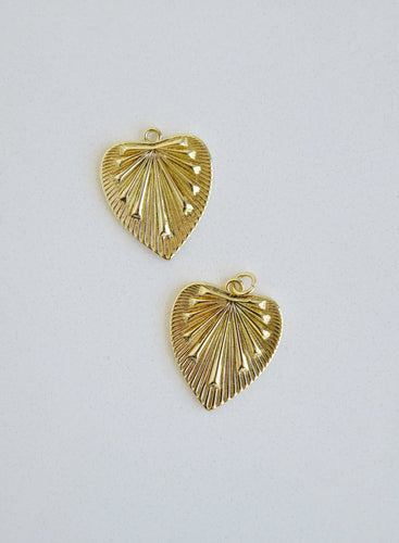 Radiant Golden Heart Pendant
