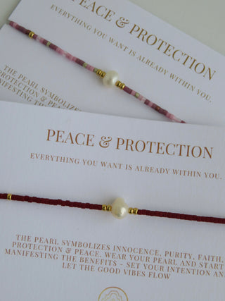 Manifest Peace - Pearl Bracelet