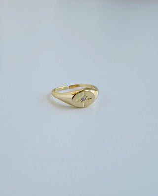 Danica North Star Signet Ring
