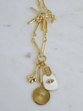 Load image into Gallery viewer, Luck &amp; Divine Energy Charm Cluster - tag initial