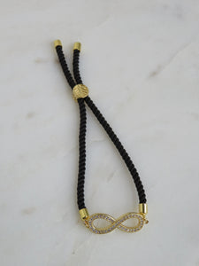 Beatrice Slider Bracelet - Black